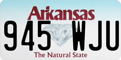 AR license plate 945WJU