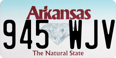 AR license plate 945WJV