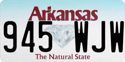 AR license plate 945WJW