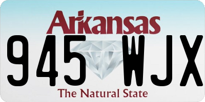 AR license plate 945WJX