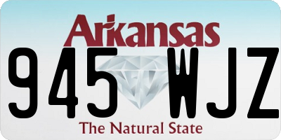 AR license plate 945WJZ