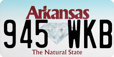 AR license plate 945WKB
