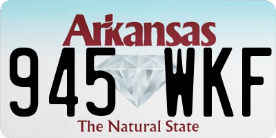 AR license plate 945WKF