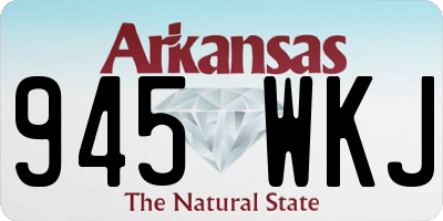 AR license plate 945WKJ