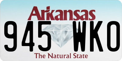 AR license plate 945WKO
