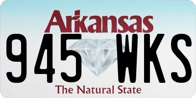AR license plate 945WKS