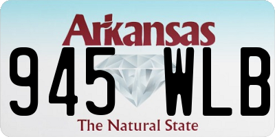 AR license plate 945WLB