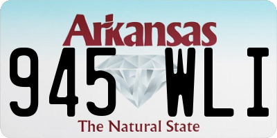 AR license plate 945WLI