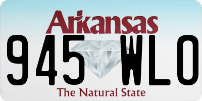 AR license plate 945WLO