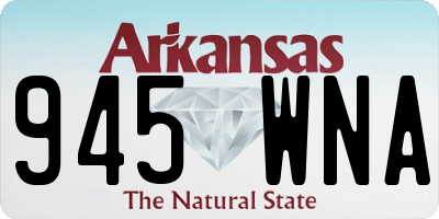 AR license plate 945WNA