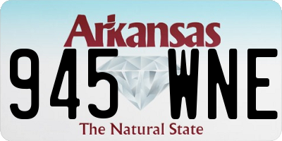 AR license plate 945WNE