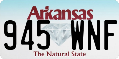 AR license plate 945WNF