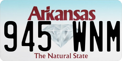 AR license plate 945WNM