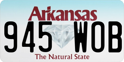 AR license plate 945WOB