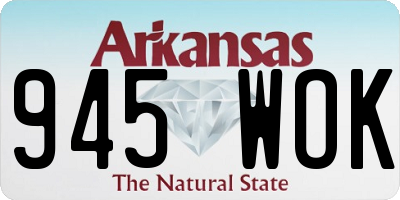 AR license plate 945WOK