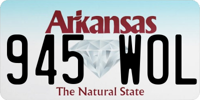 AR license plate 945WOL