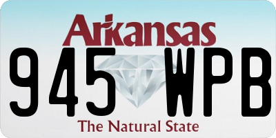 AR license plate 945WPB