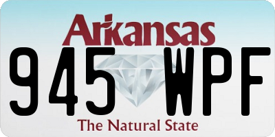 AR license plate 945WPF