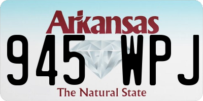 AR license plate 945WPJ