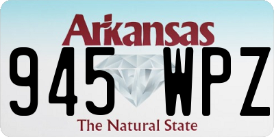 AR license plate 945WPZ