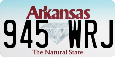 AR license plate 945WRJ