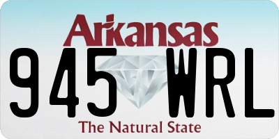AR license plate 945WRL