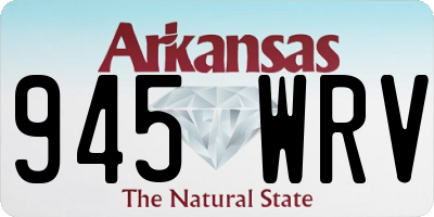 AR license plate 945WRV