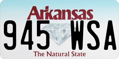 AR license plate 945WSA