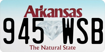 AR license plate 945WSB