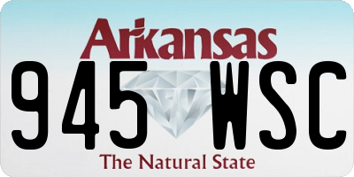 AR license plate 945WSC