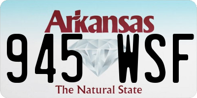 AR license plate 945WSF