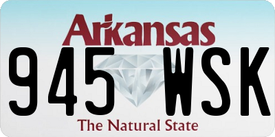 AR license plate 945WSK