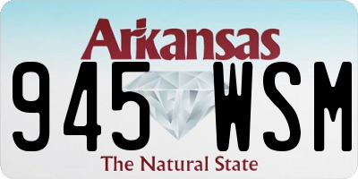 AR license plate 945WSM