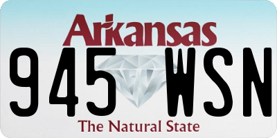 AR license plate 945WSN