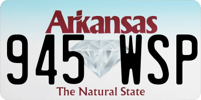 AR license plate 945WSP