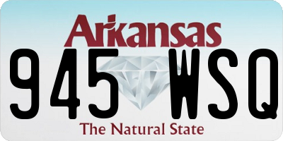 AR license plate 945WSQ