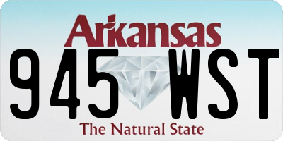 AR license plate 945WST