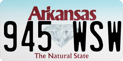 AR license plate 945WSW