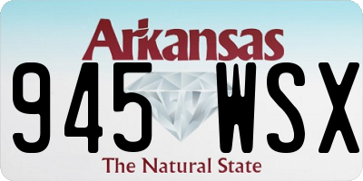AR license plate 945WSX