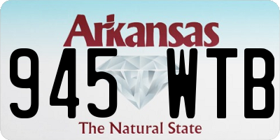 AR license plate 945WTB