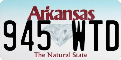 AR license plate 945WTD