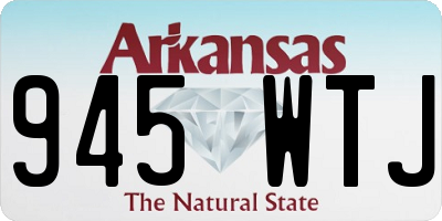 AR license plate 945WTJ