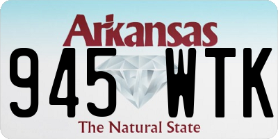 AR license plate 945WTK