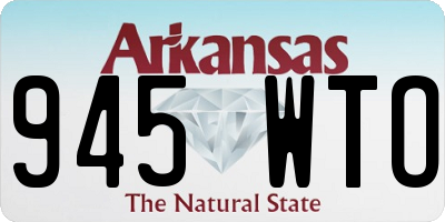 AR license plate 945WTO