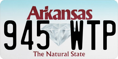 AR license plate 945WTP