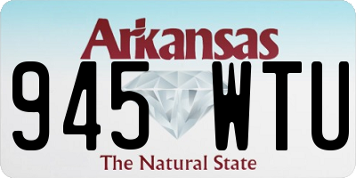 AR license plate 945WTU