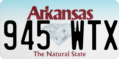 AR license plate 945WTX