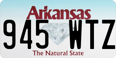 AR license plate 945WTZ