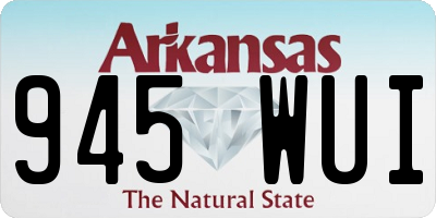 AR license plate 945WUI