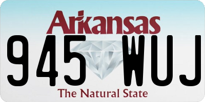 AR license plate 945WUJ